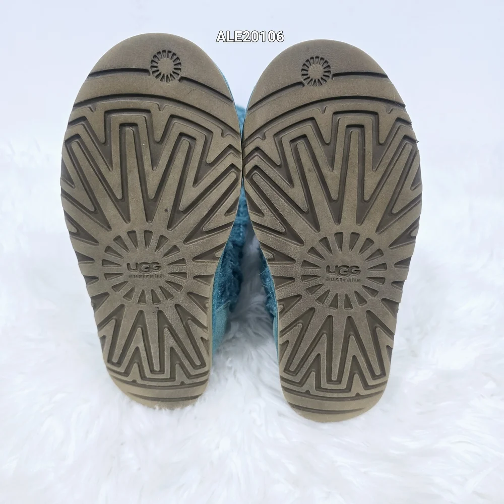 UGG style knit boots Classic Cardy model Turquoise Color Sz.6